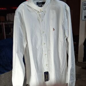 Polo by Ralph Lauren Classic White Button Down Shirt